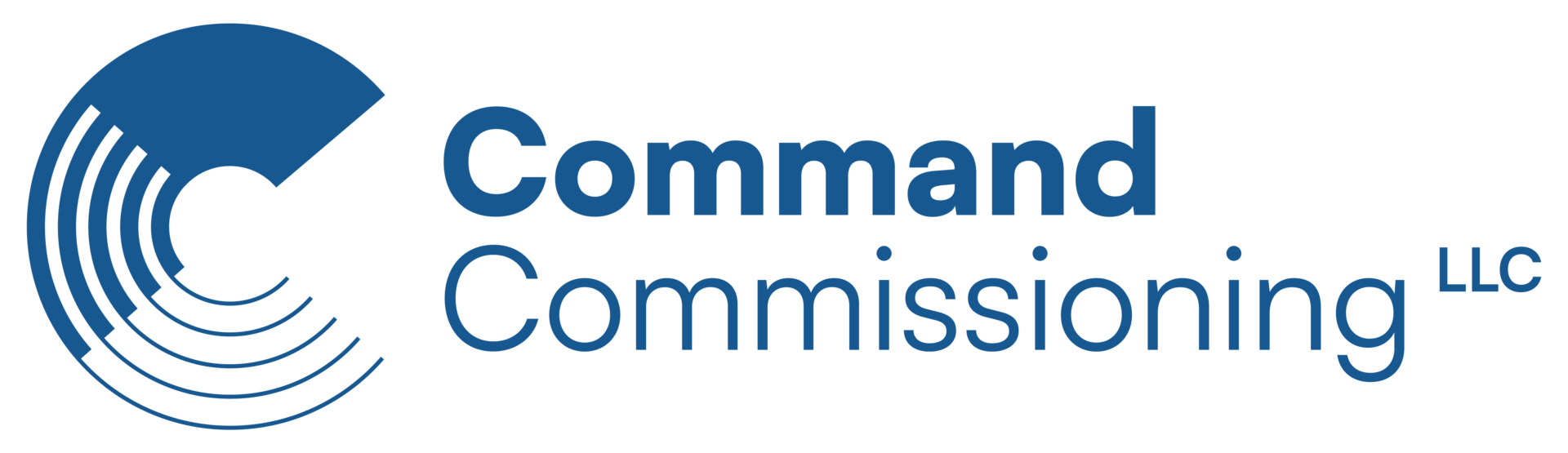 Full Command Commissioning LLC blue Logo with transparent background